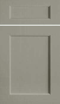 The Highland shaker door style by Dura Supreme is a sleek, stylish flat panel door with soft edge profiles.