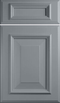Dura Supreme's Sunbury House cabinet door style features a raised panel with elegant applied molding for a timeless style calling for refined details.
