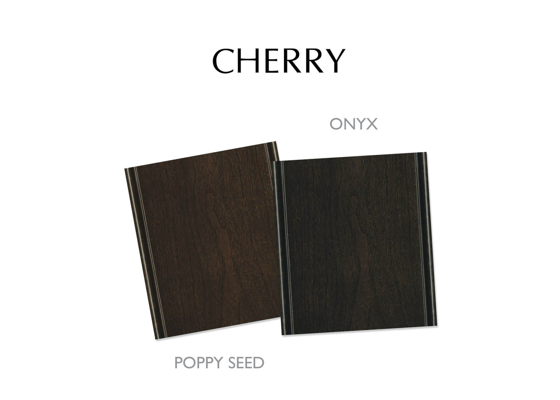 Black cabinet stain finishes from Dura Supreme for Cherry wood cabinets.