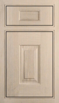 Dura Supreme's Nob Hill Inset style is an inset cabinet door that's known for its grand-sized stiles and rails, and traditional raised panel.